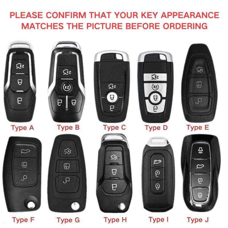 Load image into Gallery viewer, Ford Zinc Alloy Leather Folding Car Key Fob Case Cover For Ranger, Mustang, Everest, Escape, Puma, Transit, Focus, Fiesta, Ranger Raptor, Mondeo
