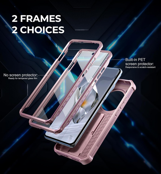 [Built-in Stand] OnePlus 12 - Heavy Duty Defender Armor Drop Proof Stand Case