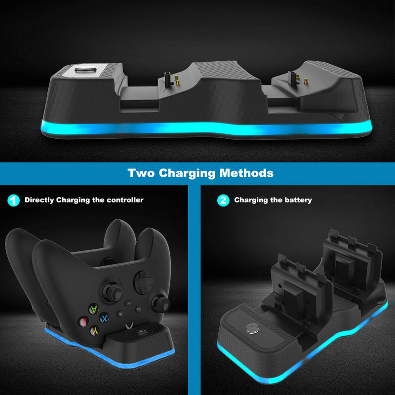 Load image into Gallery viewer, Xbox X/S Dual Charging Station with Dual USB-C Ports &amp; LED Indicator - Polar Tech Australia
