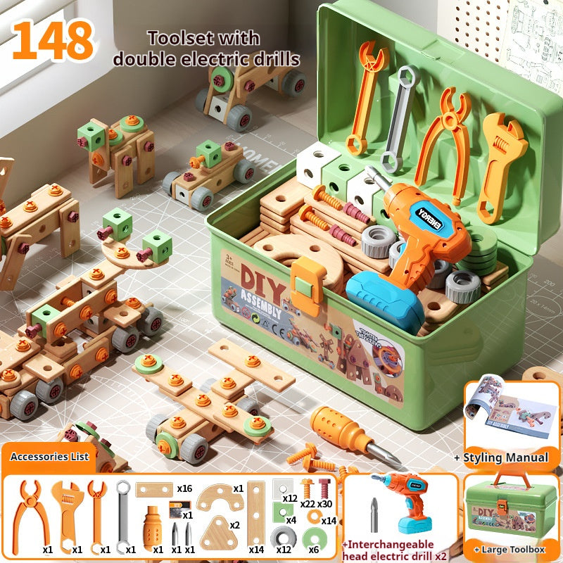 Load image into Gallery viewer, Kids DIY Assembly Construction Tool Set – Creative Building &amp; Parent-Child Interactive Learning Toy - i-Station Mobile Phone &amp; Electronic Device Repair and Accessories
