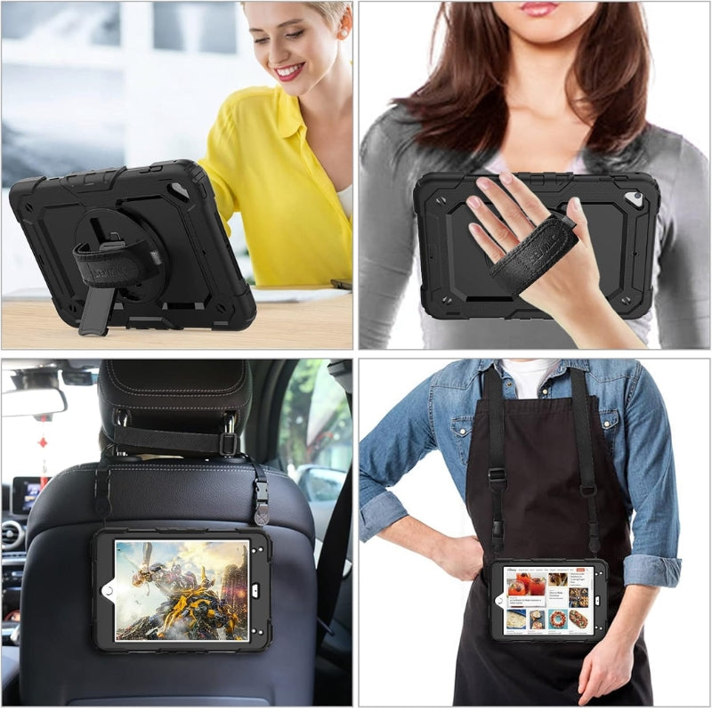 Load image into Gallery viewer, [Built-in 360° Rotating Hand Strap &amp; Stand] Apple Ipad Mini 7.9&quot; 5th/4th Gen (2019/2015) Shockproof with Screen Protector Pencil Holder Heavy Duty Series Case
