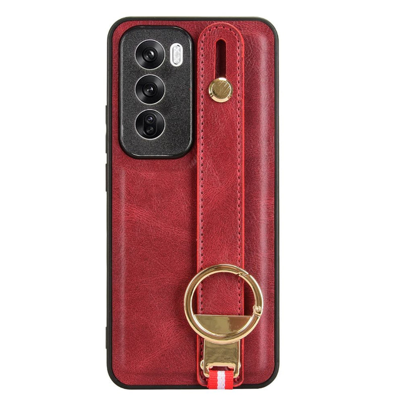 Load image into Gallery viewer, OPPO Reno 12 Pro 5G (CPH2629) - Business PU Leather Drop Proof Stand Series Case With Wrist Strap
