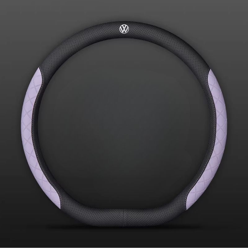 Load image into Gallery viewer, Volkswagen PU Leather Steering Wheel Cover with Heat-Pressed Embossed Texture For Volkswagen Magotan, Passat, ID.4, Lavida, Golf, CC, Teramont, Tiguan L
