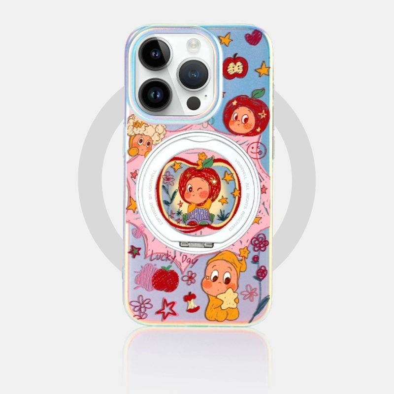 Load image into Gallery viewer, [Magsafe Compatible][Built-in Stand] Apple iPhone 16/Pro/Pro Max/Plus - Cartoon Cute Shockpoof Case
