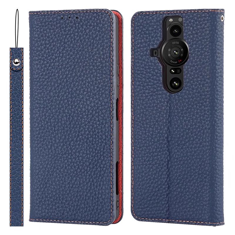 Load image into Gallery viewer, [With Card Slot] Sony Xperia Pro I - Business Flip Genuine Leather Wallet Series Stand Case
