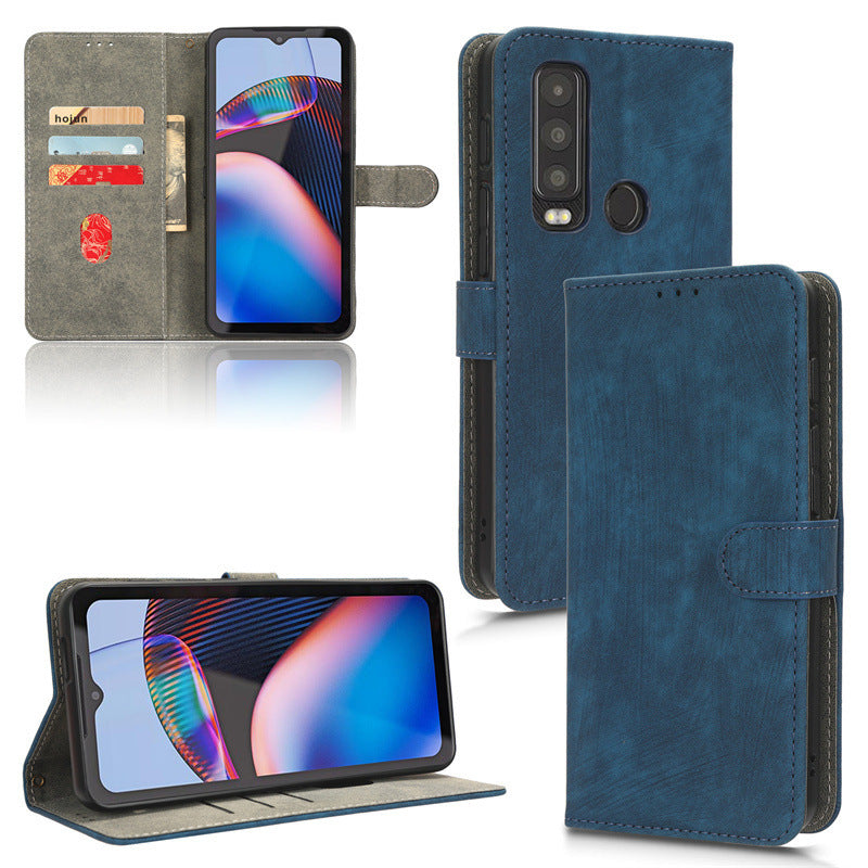 Load image into Gallery viewer, [With Card Solt] Motorola Moto Defy 2 - Flip Folio Case with Card Holders Leather Wallet Case With 2PC 9HD Tempered Glass Screen Protector
