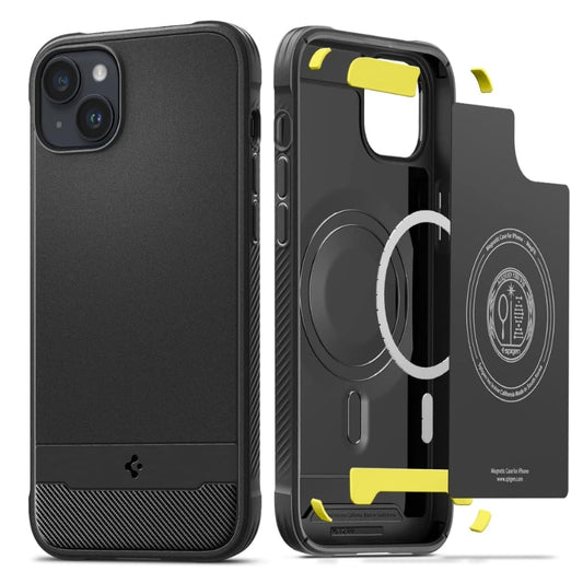 [Magsafe Compatible] Apple iPhone 13/Pro/Pro Max Rugged Armor MagFit shockproof Air Cushion TPU Bumper Technology Carbon Fiber Design Raised Edge Non-Slip Grip Cover Case