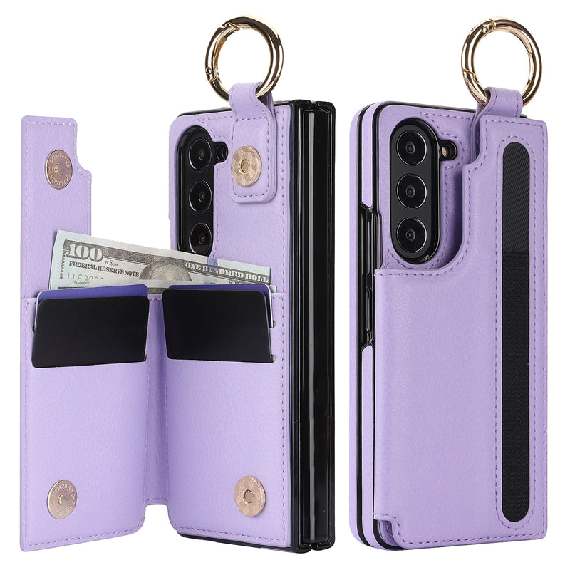 Load image into Gallery viewer, [With Card Slot] Samsung Galaxy Z Fold 5 (SM-F946) - Business PU Leather Wallet Series Case
