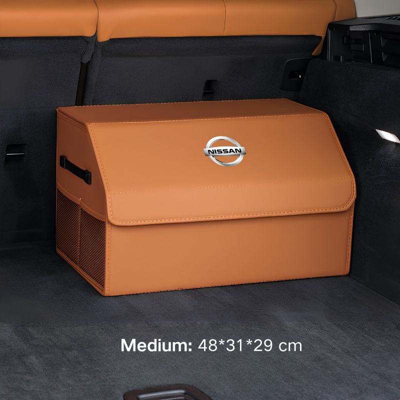 Load image into Gallery viewer, Nissan Microfiber Leather Car Trunk Storage Box for Sylphy, Qashqai, Terra, X-Trail, Patrol, Navara
