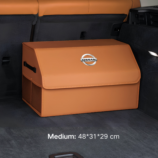 Nissan Microfiber Leather Car Trunk Storage Box for Sylphy, Qashqai, Terra, X-Trail, Patrol, Navara