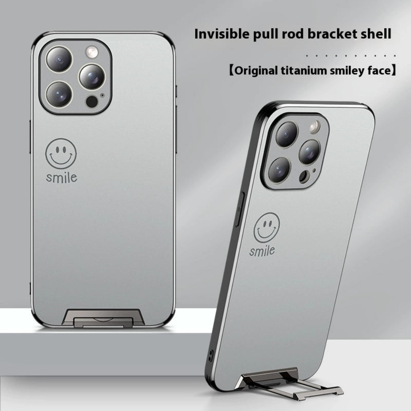 Load image into Gallery viewer, [Pull-Out Bracket] Apple iPhone 14/Plus/Pro/Max - Anti-Fingerprint Ultra-Thin Phone Case
