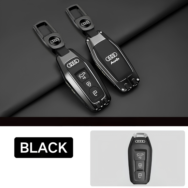Load image into Gallery viewer, Audi Premium Leather Protection Car Key Fob Case Cover For Audi A5, A5L, Q5, Q6, Q6L, e-tron (2025/2026) - i-Station Mobile Phone &amp; Electronic Device Repair and Accessories
