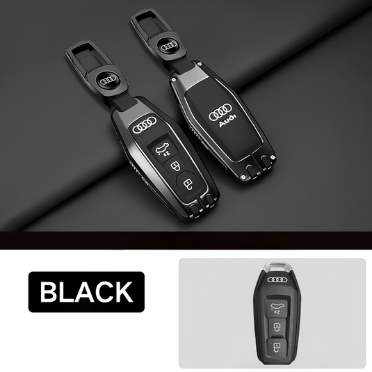 Audi Premium Leather Protection Car Key Fob Case Cover For Audi A5, A5L, Q5, Q6, Q6L, e-tron (2025/2026) - i-Station Mobile Phone & Electronic Device Repair and Accessories