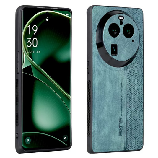 OPPO Find X6/Pro Matte Luxury 3D Embossing Shockproof Genuine Leather Series Case