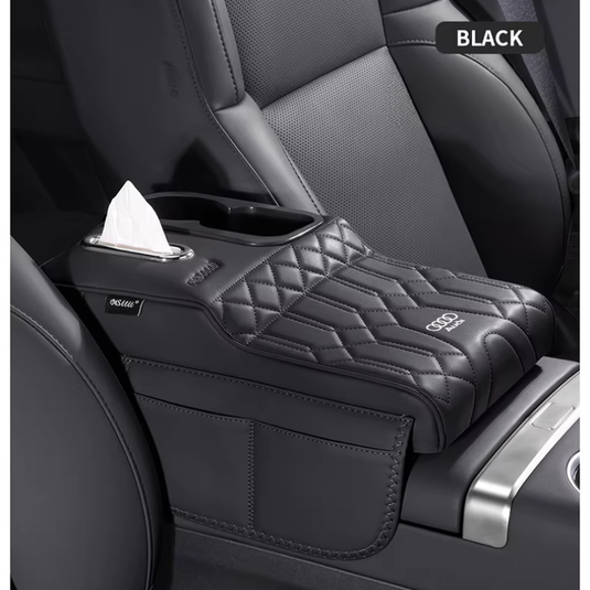 Audi Car Multi-Functional Leather Armrest Box Heightening Pad for A4L, A6L, A3, A5, A7, Q5L, Q3, Q6, Q7