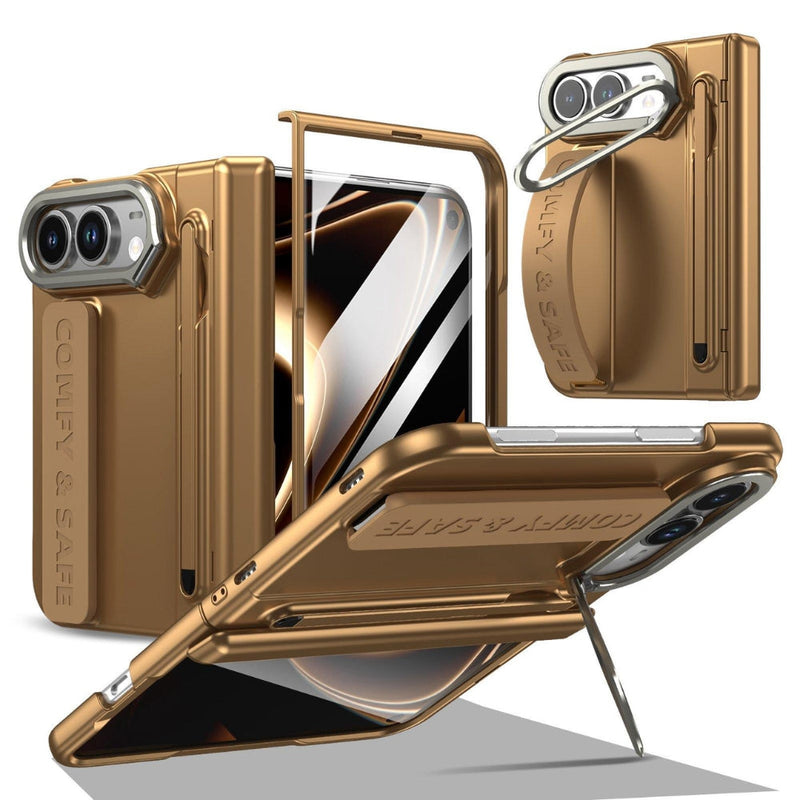 Load image into Gallery viewer, Apple iPhone Duo - Film Integrated Lens Frame Bracket Phone Case with Wristband / Pen - Polar Tech Australia

