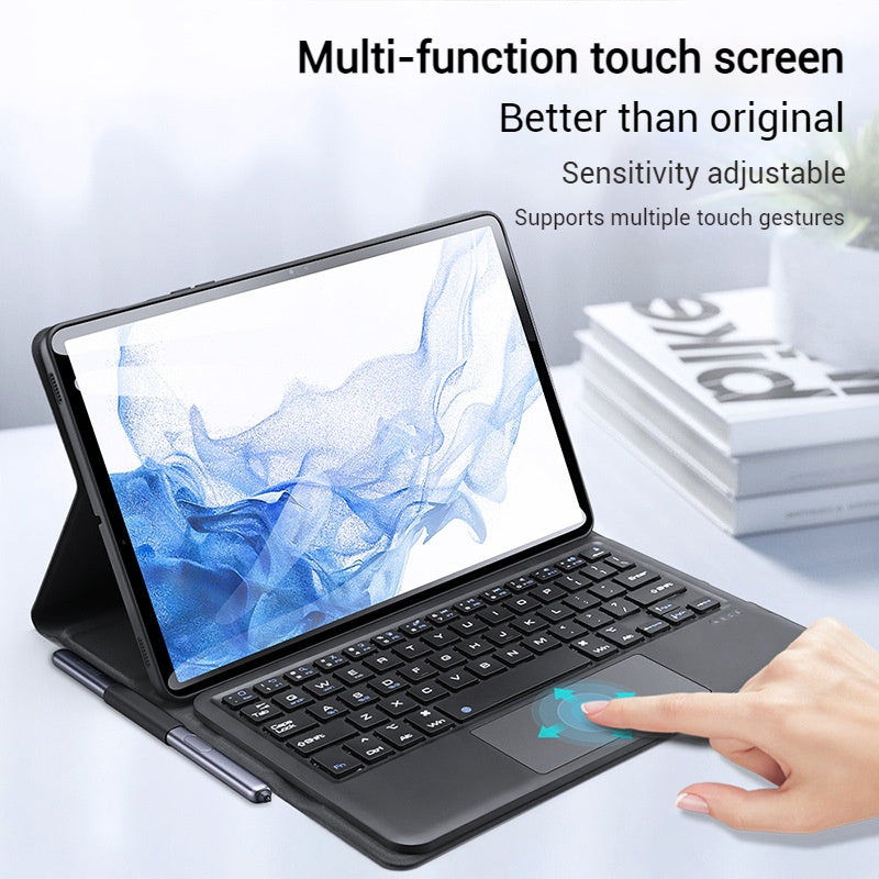 Load image into Gallery viewer, [Detachable] Samsung Galaxy Tab S10 FE Plus (2025) 13.1&quot; - Magnetic Touchpad Wireless Keyboard Case

