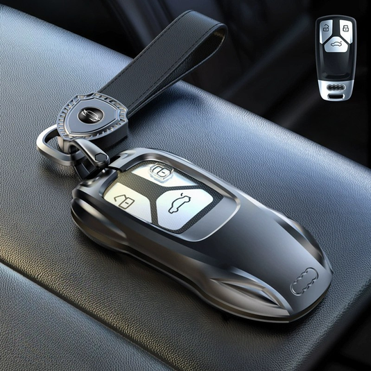 Audi Zinc Alloy Silicone Car Key Fob Case Cover For A3 For A4, A5, Q3, Q7, Audi TT - i-Station Mobile Phone & Electronic Device Repair and Accessories