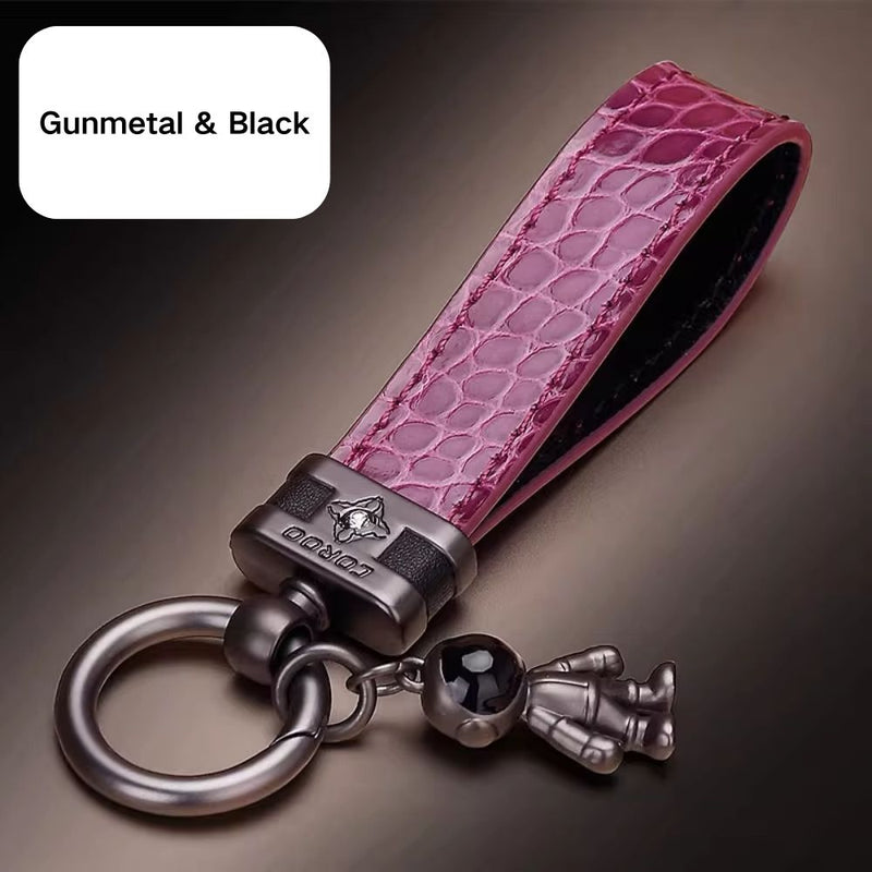 Load image into Gallery viewer, Premium Genuine Leather Keychain Pendant, Refined &amp; Timeless Gift
