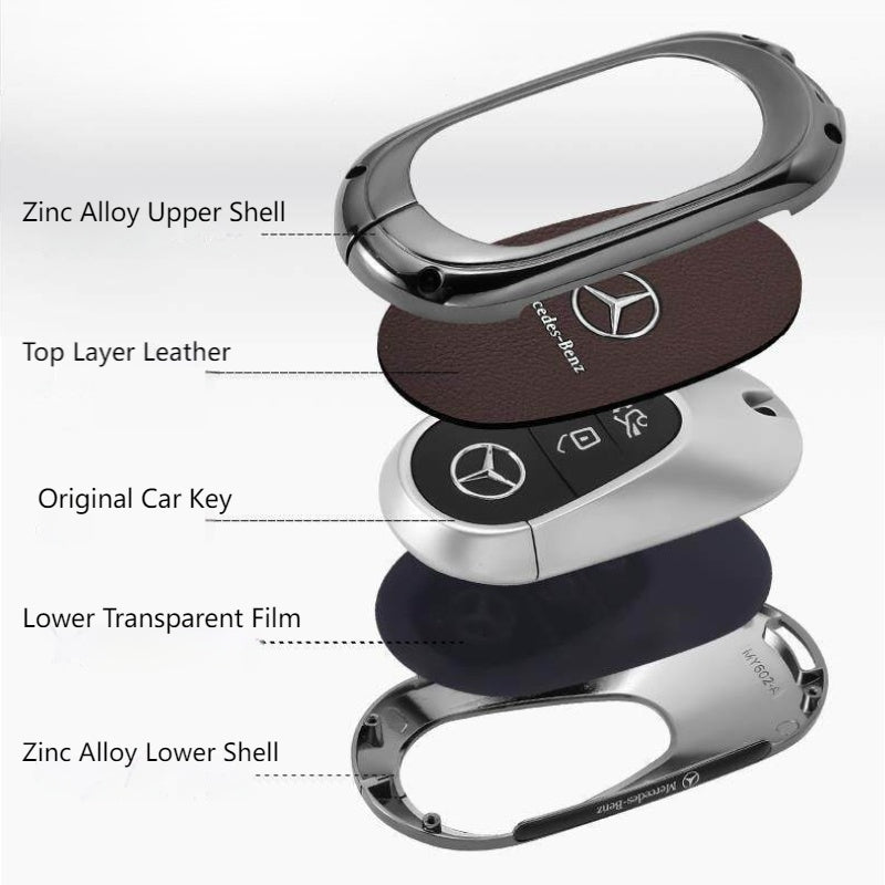 Load image into Gallery viewer, Maybach Premium Leather Protection Car Key Fob Case Cover For GLS480, S480, S580, S680, GLS600 - i-Station Mobile Phone &amp; Electronic Device Repair and Accessories
