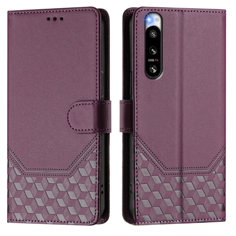 Load image into Gallery viewer, Sony Xperia 5 VI - Women Embossed Flip PU Leather Wallet Series Case With a lanyard
