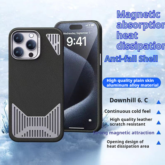 [Magsafe Compatible] Apple iPhone 12/Pro/Pro Max Aluminum Alloy Hollowed-out Heat-dissipating Shockproof Essentials Series Case