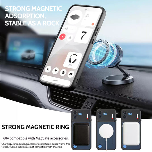 [Built-in Holder] Nothing Phone (4b) Matte Shockproof Stand Series Case