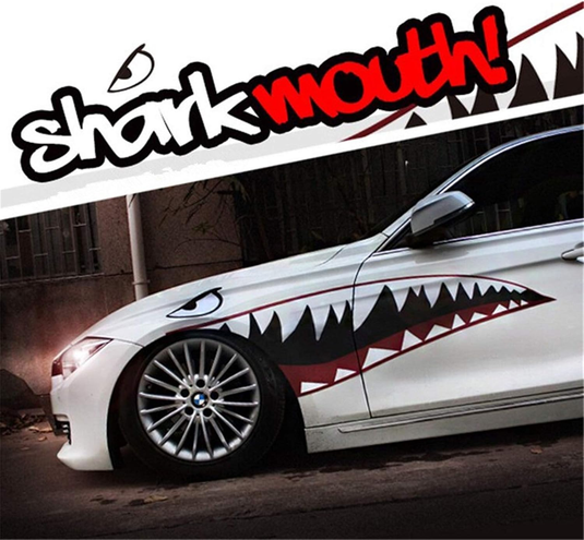 Universal Car 3D Shark Mouth Car Side Door Stickers For Vinyl Self-Adhesive Decals - i-Station Mobile Phone & Electronic Device Repair and Accessories