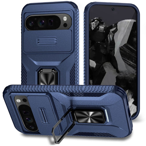 [With Camera Cover][Rotation Ring Stand] Google Pixel 7/7A/7 Pro - Military Grade Shockproof Heavy Duty Protective Case