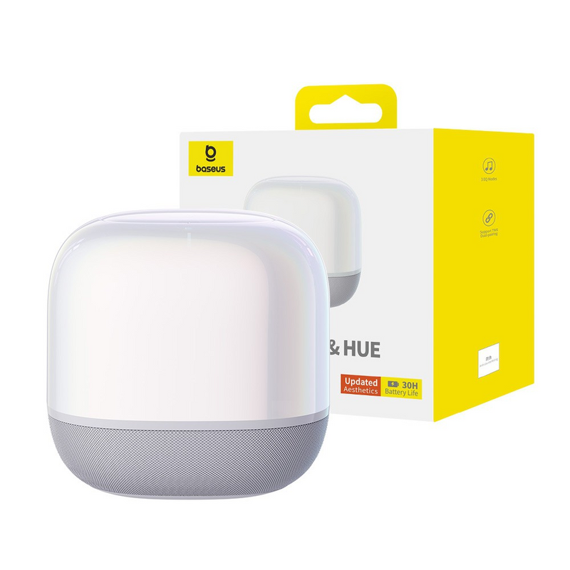 Load image into Gallery viewer, Baseus AeQur V2 Wireless Speaker Moon-White
