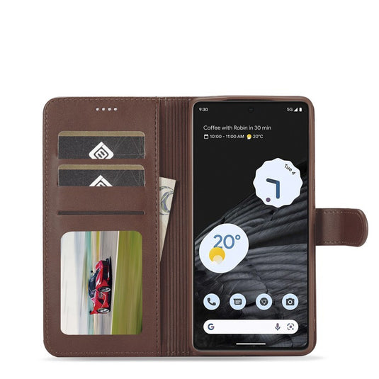 [With Card Slot] Google Pixel 8/Pro/A - Leather Shockproof Flip Cover Functional Wallet Series Case