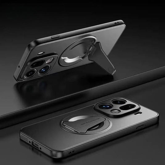 [Magsafe Compatible] OPPO Find X9/Pro - Foldable Matte Magnetic Stand Full-Cover Shockproof Case