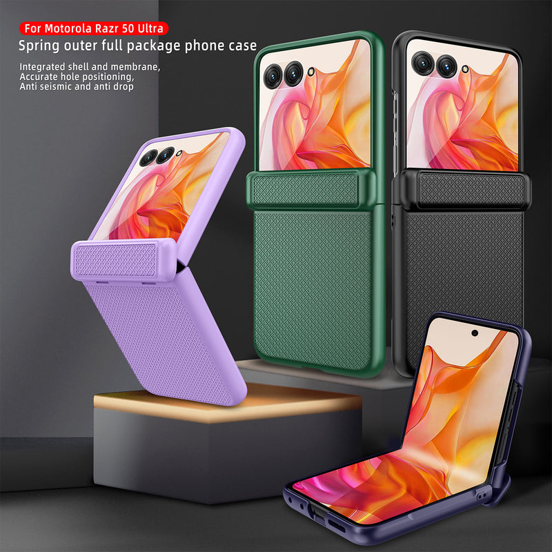 Load image into Gallery viewer, Motorola Moto Razr 50/Ultra Hinge Grid Shockproof Protective Case
