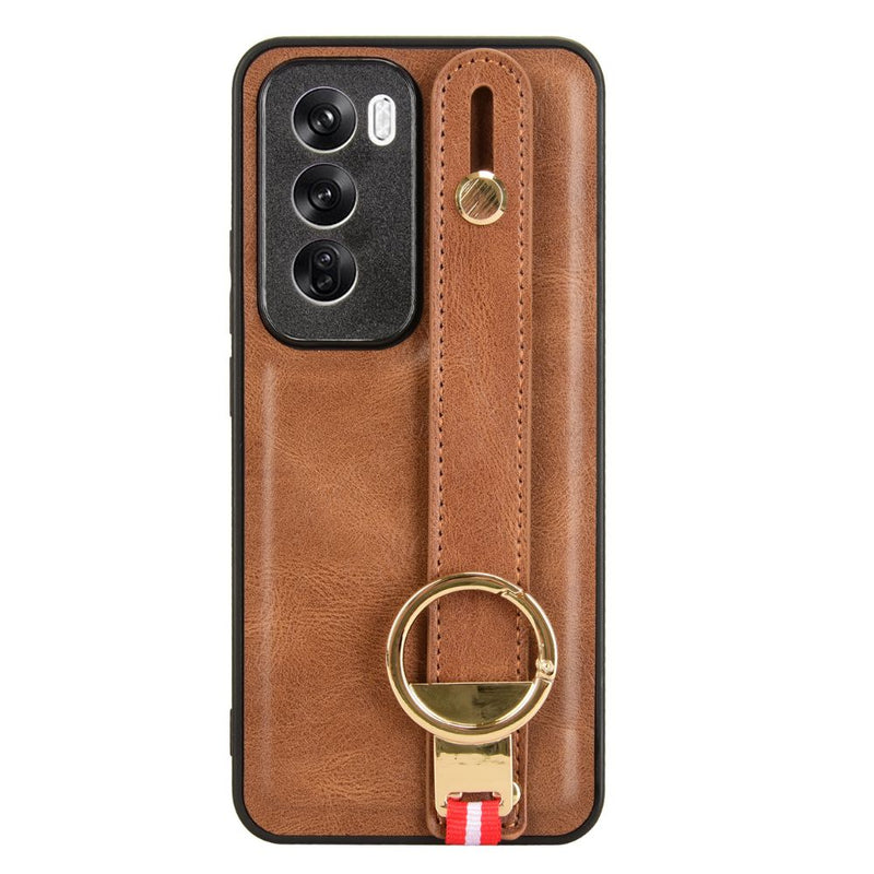 Load image into Gallery viewer, OPPO Reno 12 Pro 5G (CPH2629) - Business PU Leather Drop Proof Stand Series Case With Wrist Strap
