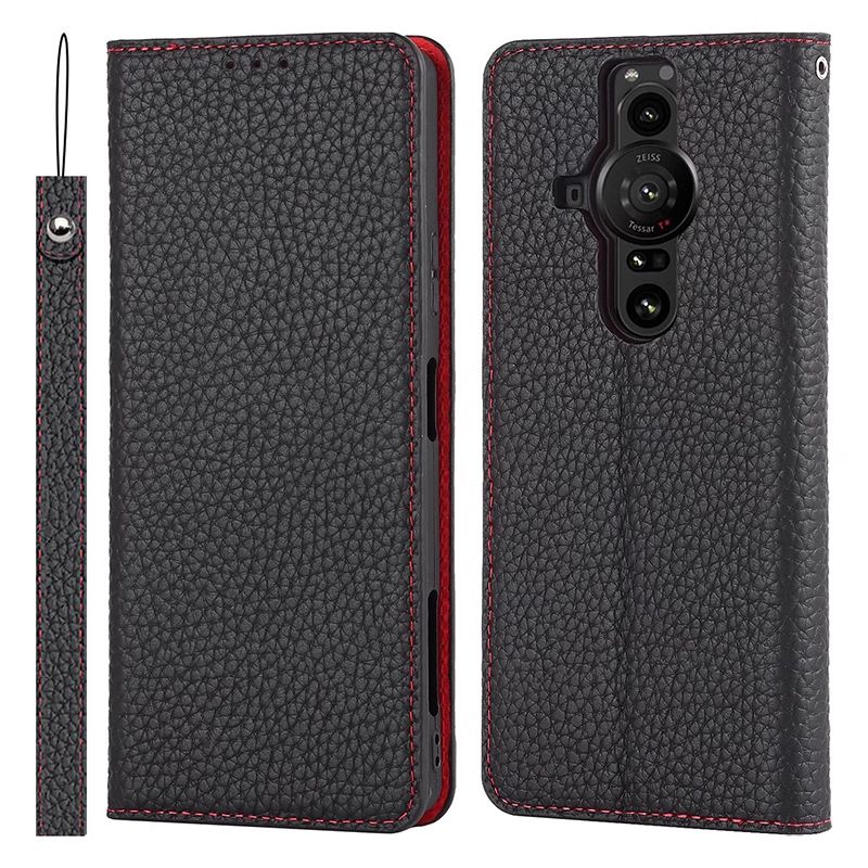 Load image into Gallery viewer, [With Card Slot] Sony Xperia Pro I - Business Flip Genuine Leather Wallet Series Stand Case
