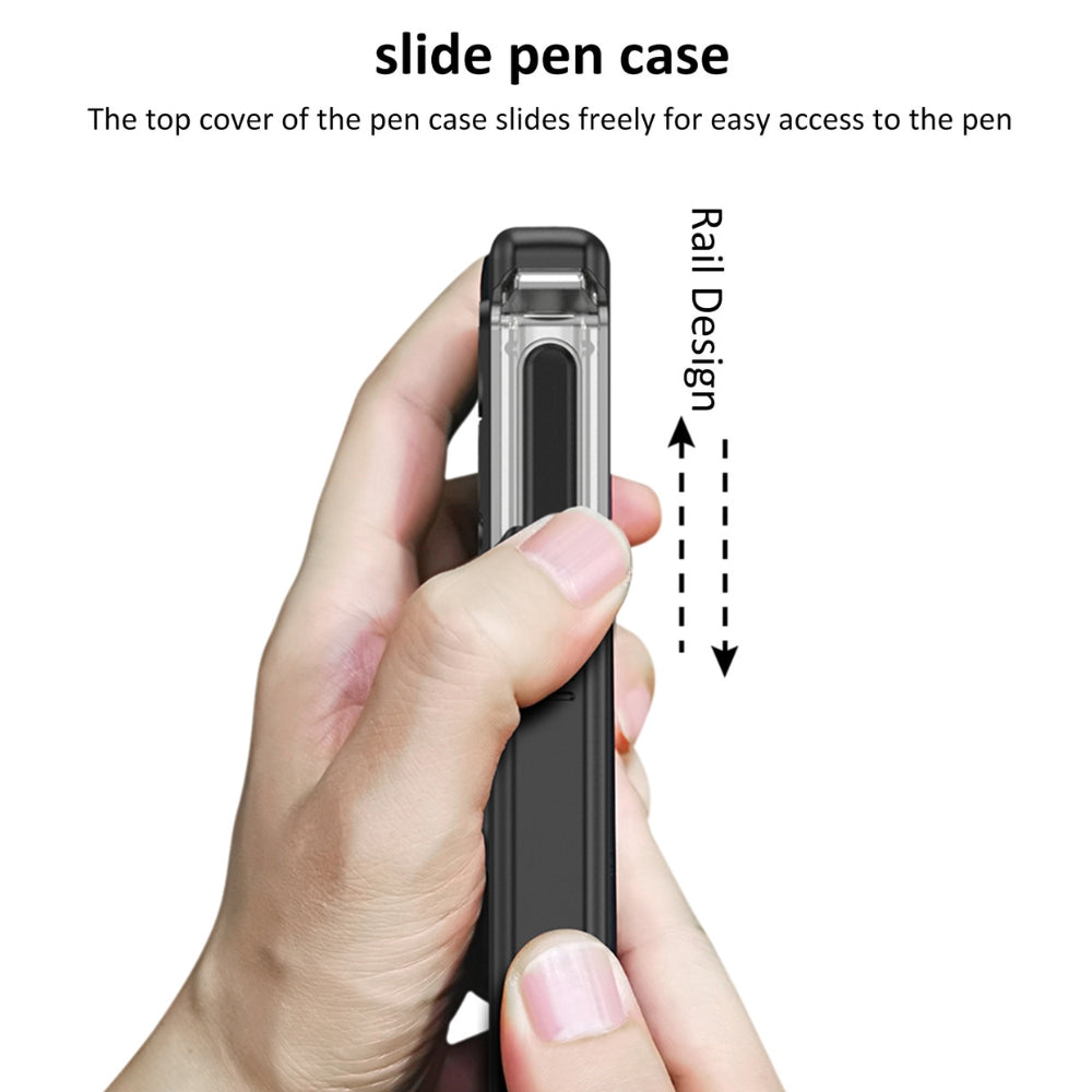 [With Pen Slot] [With Stand] Samsung Galaxy Z Fold 5(SM-F946) - Foldable Magnetic S Pen Creative Storage Armor Protective Case - i-Station Mobile Phone & Electronic Device Repair and Accessories