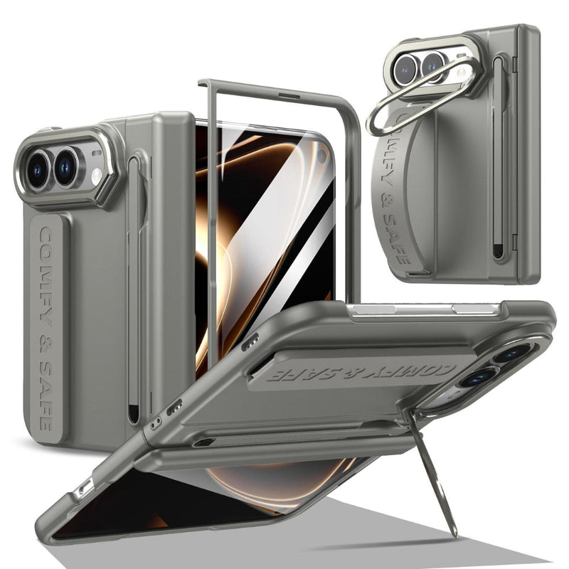 Load image into Gallery viewer, Apple iPhone Duo - Film Integrated Lens Frame Bracket Phone Case with Wristband / Pen - Polar Tech Australia
