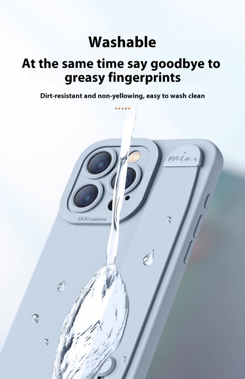 Load image into Gallery viewer, [Wrist Strap Bracket] Apple iPhone 11/Pro/Max - Washable Liquid Silicone Protective Case
