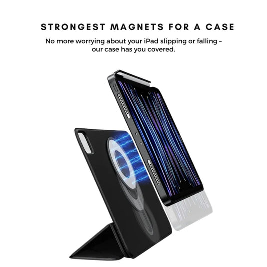 [Floating Track] [With Pen Slot] Apple iPad Pro 13-inch M4 (2024) - Detachable Magnetic Shockproof Protective Case