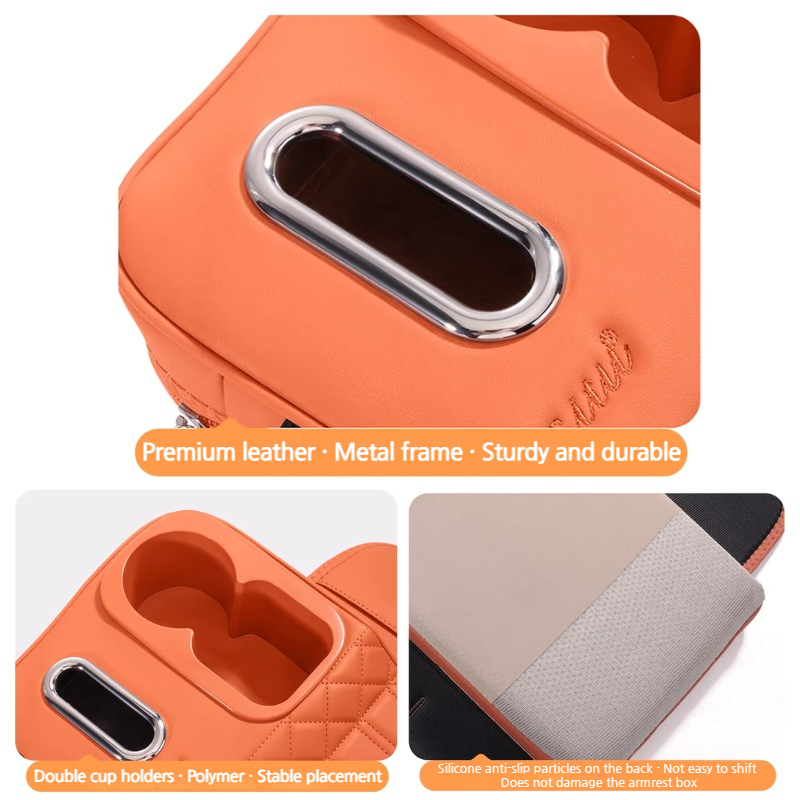 Load image into Gallery viewer, BWM Car Multi-Functional Leather Armrest Box Heightening Pad for 3 Series, 5 Series, 7 Series, X1, X2, X3, X4, X5
