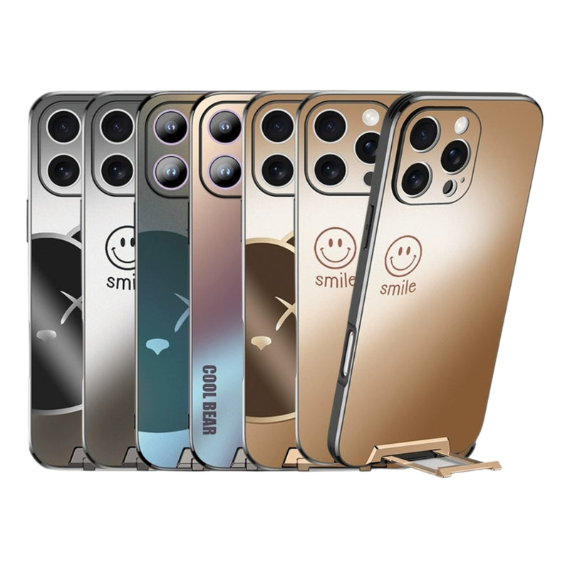 Load image into Gallery viewer, [Pull-Out Bracket] Apple iPhone 15/Plus/Pro/Max - Anti-Fingerprint Ultra-Thin Phone Case
