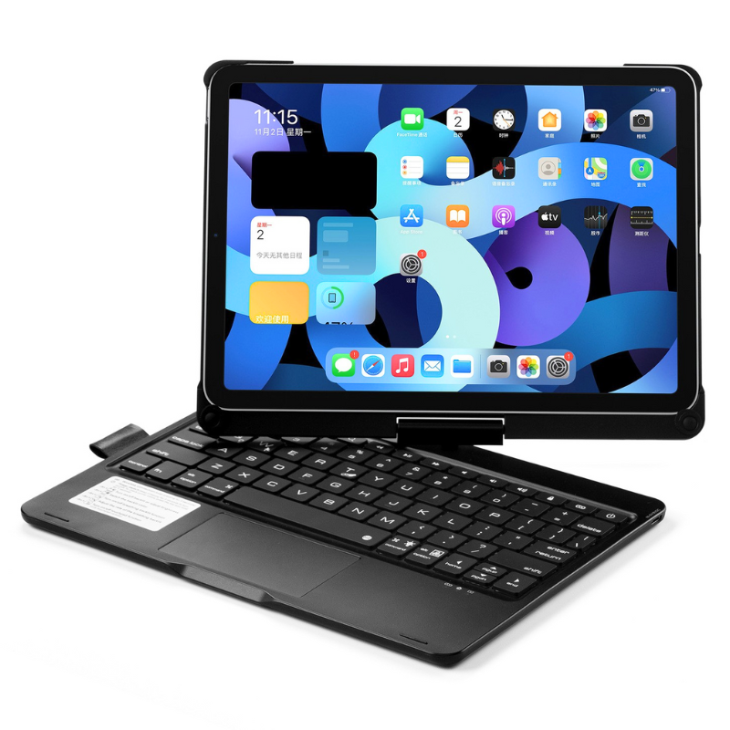 Load image into Gallery viewer, Apple iPad 11 11&#39;&#39; 11th Gen (2025) A16 - 360° Rotating Wireless Touchpad Keyboard Flip Cover Case
