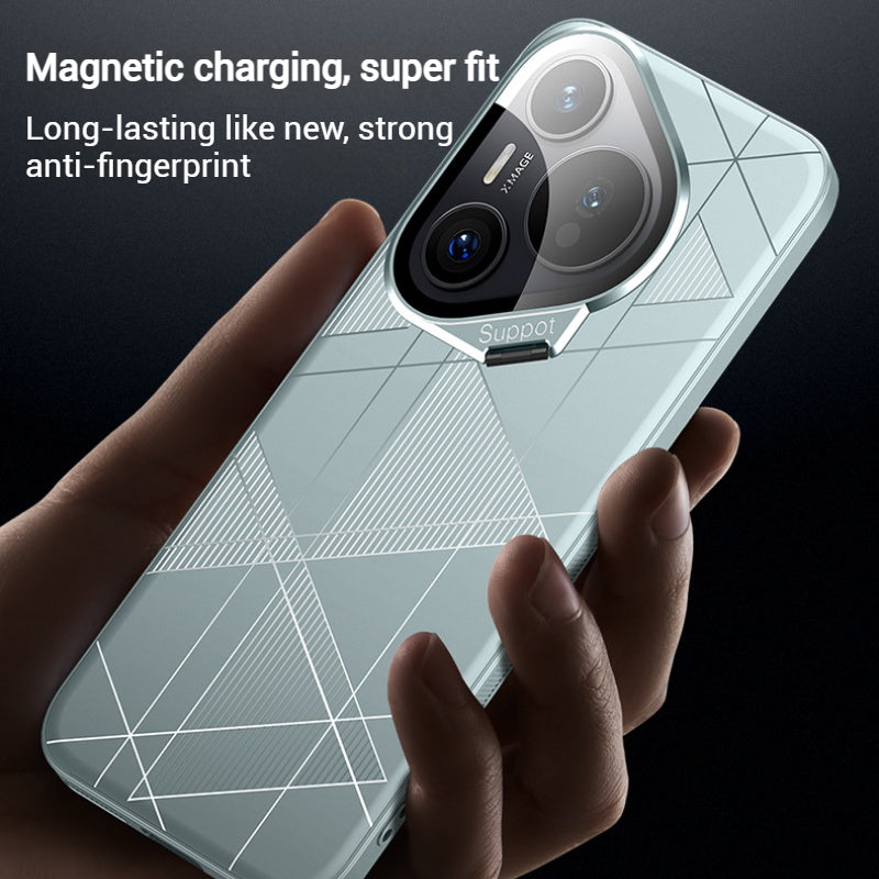 [With Lens Stand] Huawei Pura 70/Plus/Pro/Ultra - Full-Cover Matte Shockproof Fashion-forward Case - i-Station Mobile Phone & Electronic Device Repair and Accessories
