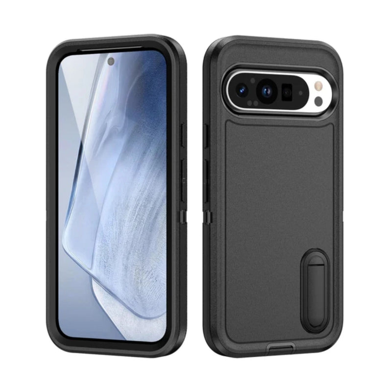 Load image into Gallery viewer, Google Pixel 9/Pro/Pro XL - PC+Silicone Stylish Shockproof Protective Case with Stand
