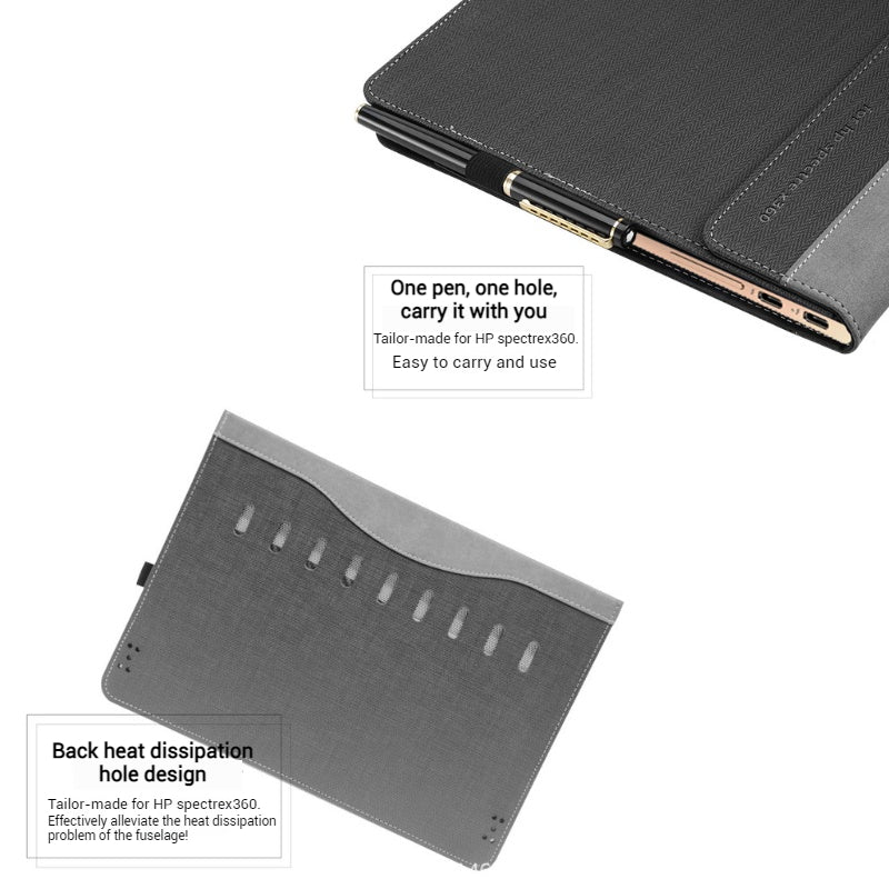 HP Spectre X360 13 13.3-inch VEKER Business Premium Leather Shockproof Sleeve Storage Bag - i-Station Mobile Phone & Electronic Device Repair and Accessories