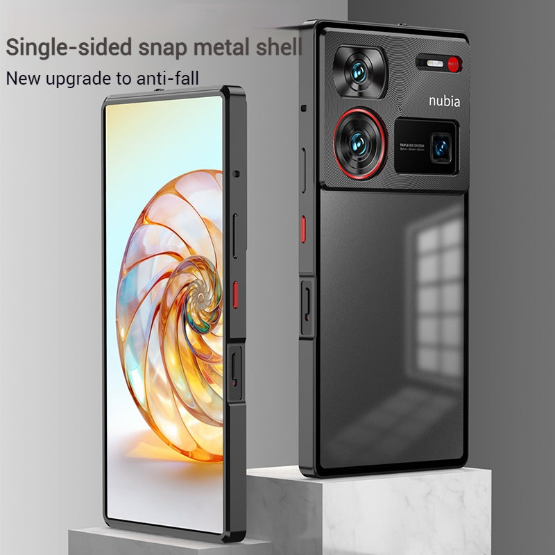 Load image into Gallery viewer, ZTE Nubia Z70 Ultra Metal Frame Matte Shockproof Phone Case with Snap Lock
