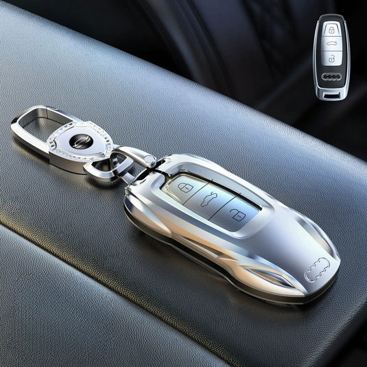 Audi Zinc Alloy Silicone Car Key Fob Case Cover For A3 For A4, A5, Q3, Q7, Audi TT - i-Station Mobile Phone & Electronic Device Repair and Accessories