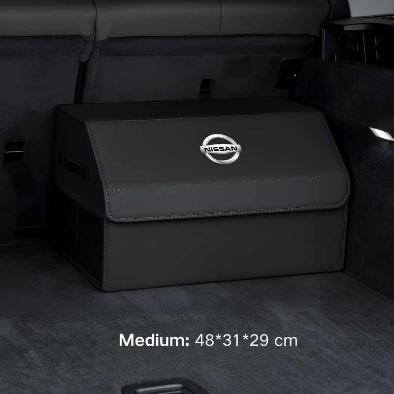 Load image into Gallery viewer, Nissan Microfiber Leather Car Trunk Storage Box for Sylphy, Qashqai, Terra, X-Trail, Patrol, Navara
