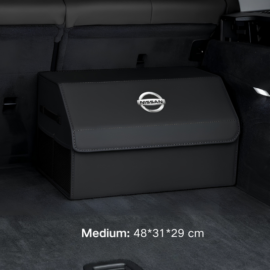 Nissan Microfiber Leather Car Trunk Storage Box for Sylphy, Qashqai, Terra, X-Trail, Patrol, Navara