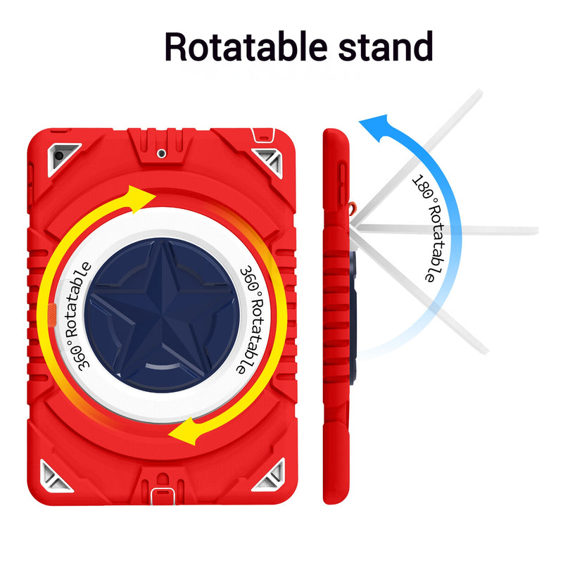 Load image into Gallery viewer, [Built-in Rotating Stand] Apple iPad 11 11&#39;&#39; 11th Gen (2025) A16 Silicone Full-cover Children&#39;s Shockproof Case
